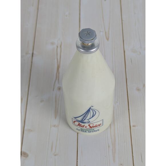 Vintage Old Spice After Shave Sensitive Original 4oz Star Cap 1993 Empty Bottle - Picture 3 of 7